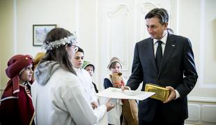 Koledniki obiskali predsednika republike Pahorja in predsednika DZ Židana
