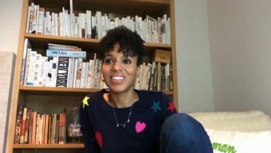 Kerry Washington sestanke vodila kar v pižami #video