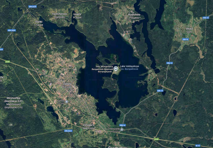 Na območju Valdaja je nameščenih več sistemov protizračne obrambe. | Foto: Google Zemljevidi