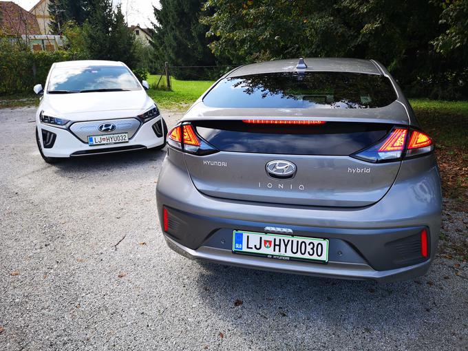 Električni pogon ali priključni hibrid? Hyundai na primeru ioniqa v Sloveniji proda dva električna na enega priključnega hibrida. | Foto: Gregor Pavšič