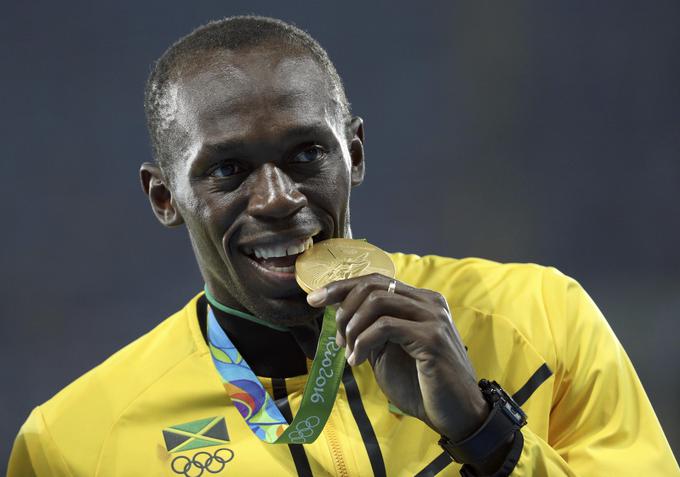 Usain Bolt (Jamajka) - prvi z olimpijskim trojnim trojčkom. | Foto: Reuters
