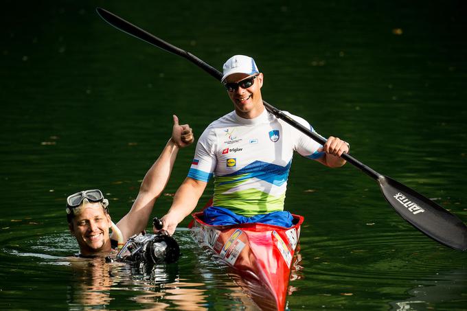 Dejan Fabčič se je ekspresno prelevil iz plavalca v kajakaša. | Foto: Sportida