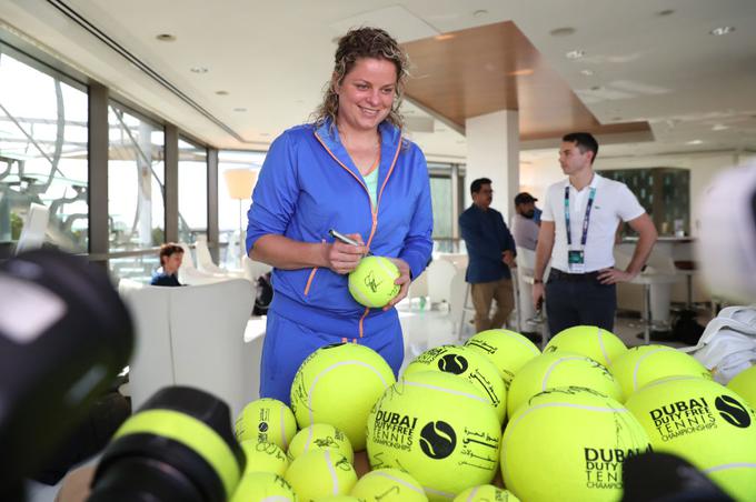 Kim Clijsters bo v ponedeljek igrala proti Španki Garbine Muguruza. | Foto: Gulliver/Getty Images