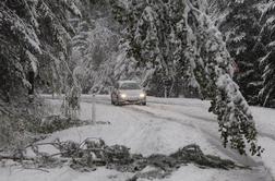 Sneženje se širi po Sloveniji