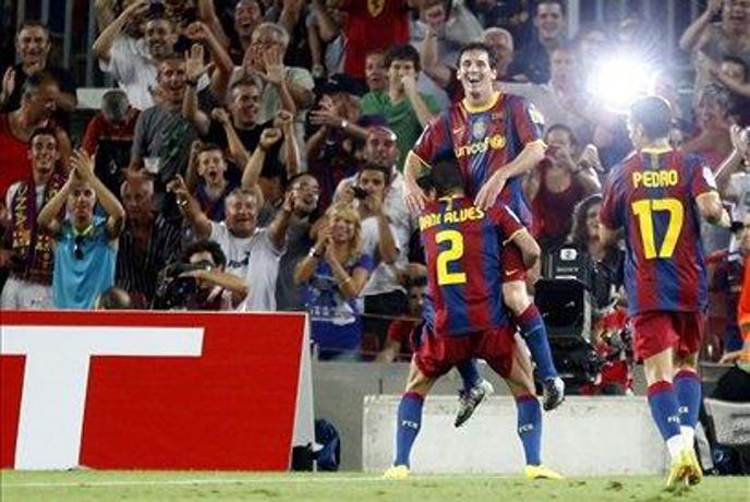 Barceloni superpokal po "hattricku" Messija