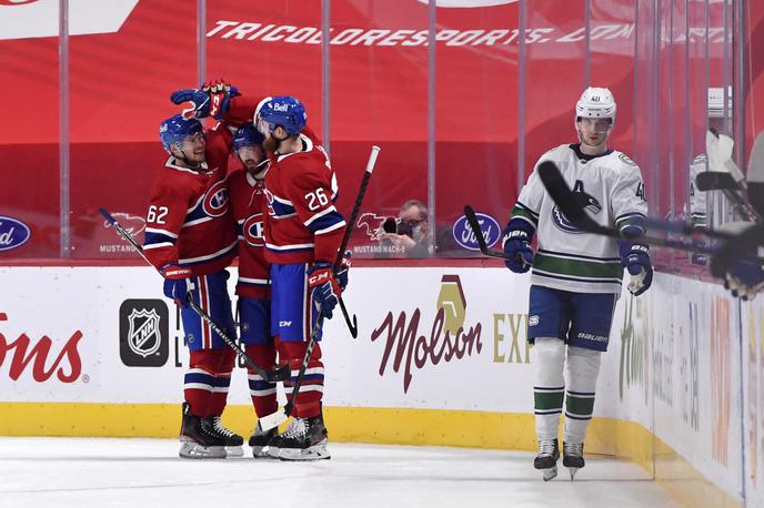 Montreal Canadiens | Hokejisti Montreala so ustavili vroči niz tekmecev iz Vancouvra. | Foto Reuters