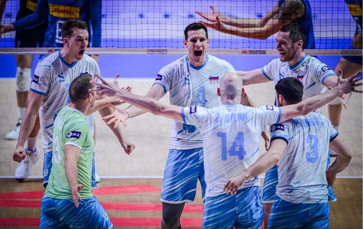 slovenska odbojkarska reprezentanca : Italija, polfinale lige narodov | Foto VolleyballWorld
