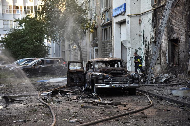 Posledice novega nočnega napada Rusije na Ukrajino | Foto: Reuters