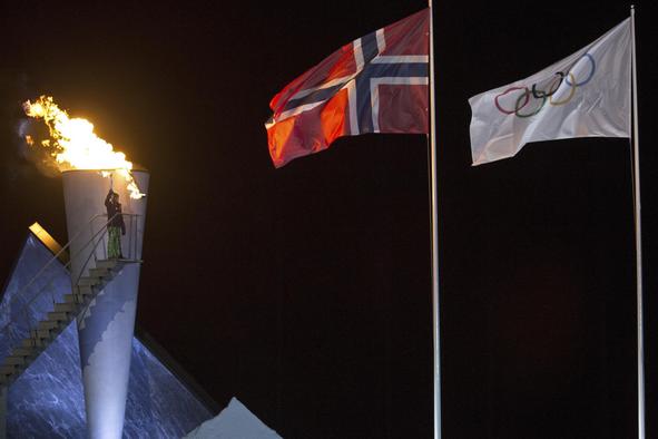Dvanajstletna norveška princesa prižgala olimpijski ogenj