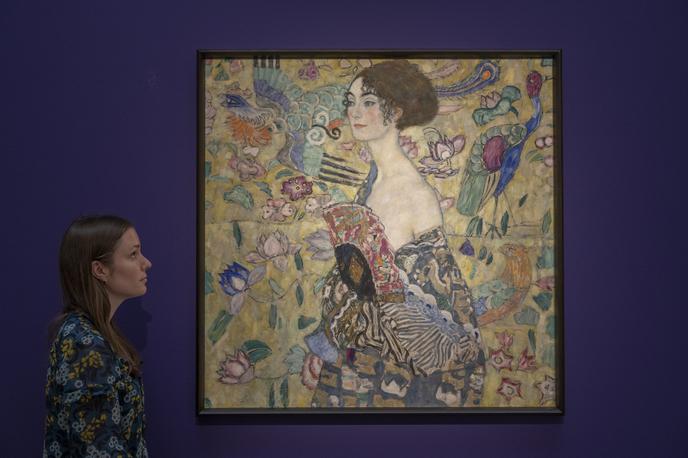 Gustav Klimt Dama s pahljačo | Klimtova slika Dama s pahljačo | Foto Guliverimage