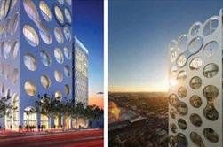 Sodobni nebotičnik nad Miamijem