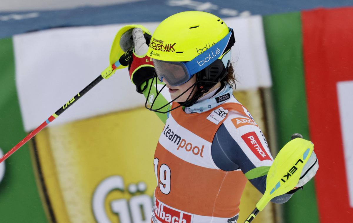 Neja Dvornik Saalbach | Neja Dvornik je s četrtim mestom dosegla uspeh kariere. Do zdaj je bila najboljša deveta (na prejšnji slalomski tekmi). | Foto Reuters