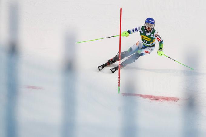 Najboljša Slovenka na sobotnem slalomu Andreja Slokar na četrtem mestu. | Foto: AP / Guliverimage