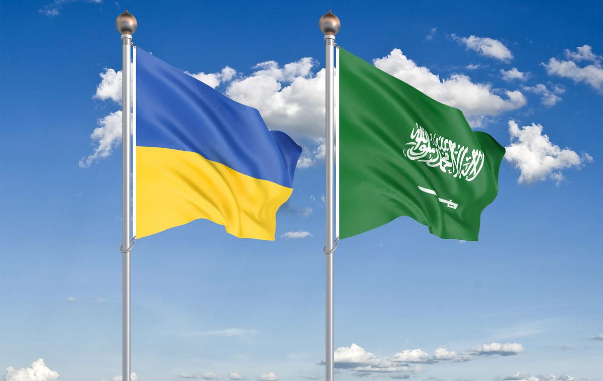 Savdska Arabija Ukrajina | Pomoč Savdske Arabije ima tudi simbolni pomen, saj se Ukrajina in njeni zahodni zavezniki z Rusijo borijo tudi za podporo v drugih regijah sveta, vključno z Bližnjim vzhodom. | Foto Shutterstock