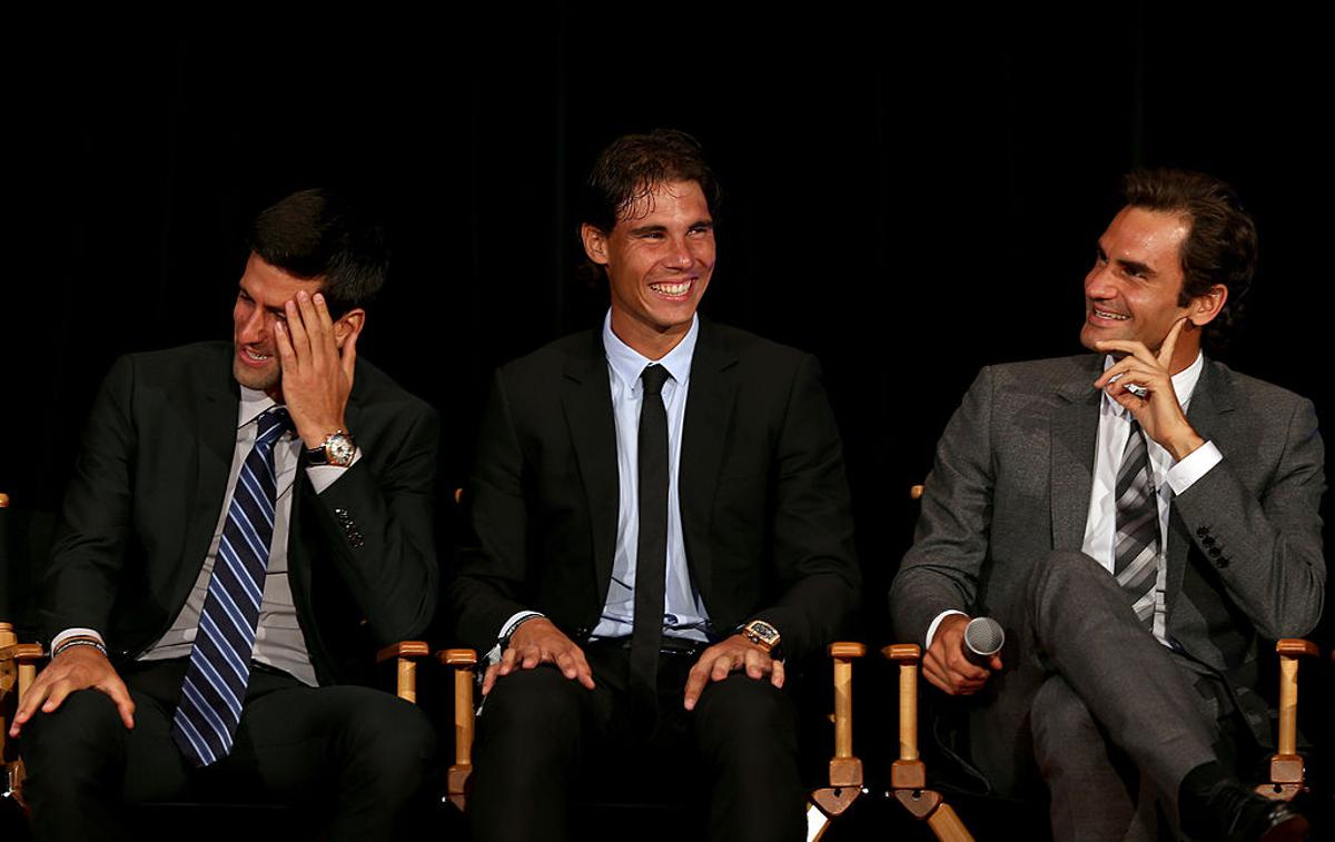 Novak Đoković, Rafael Nadal, Roger Federer | V slačilnici se izogibajo drug drugemu. | Foto Gulliver/Getty Images