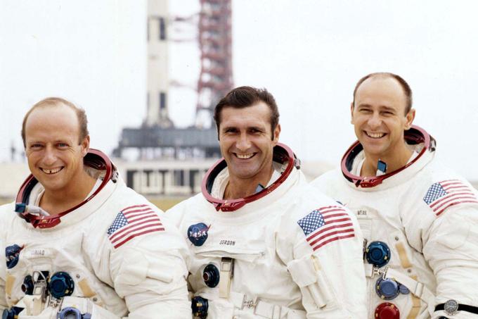 Posadka misije Apollo 12. Od leve proti desni: Charles 'Pete' Conrad, Richard Gordon in Alan Bean. | Foto: NASA