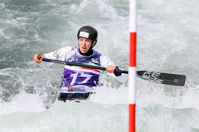 Slovenska kanuistka Alja Kozorog se ni uvrstila v finale EP slaloma na divjih vodah, si je pa zagotovila nastop na olimpijskih igrah v Tokiu. | Foto: Nina Jelenc