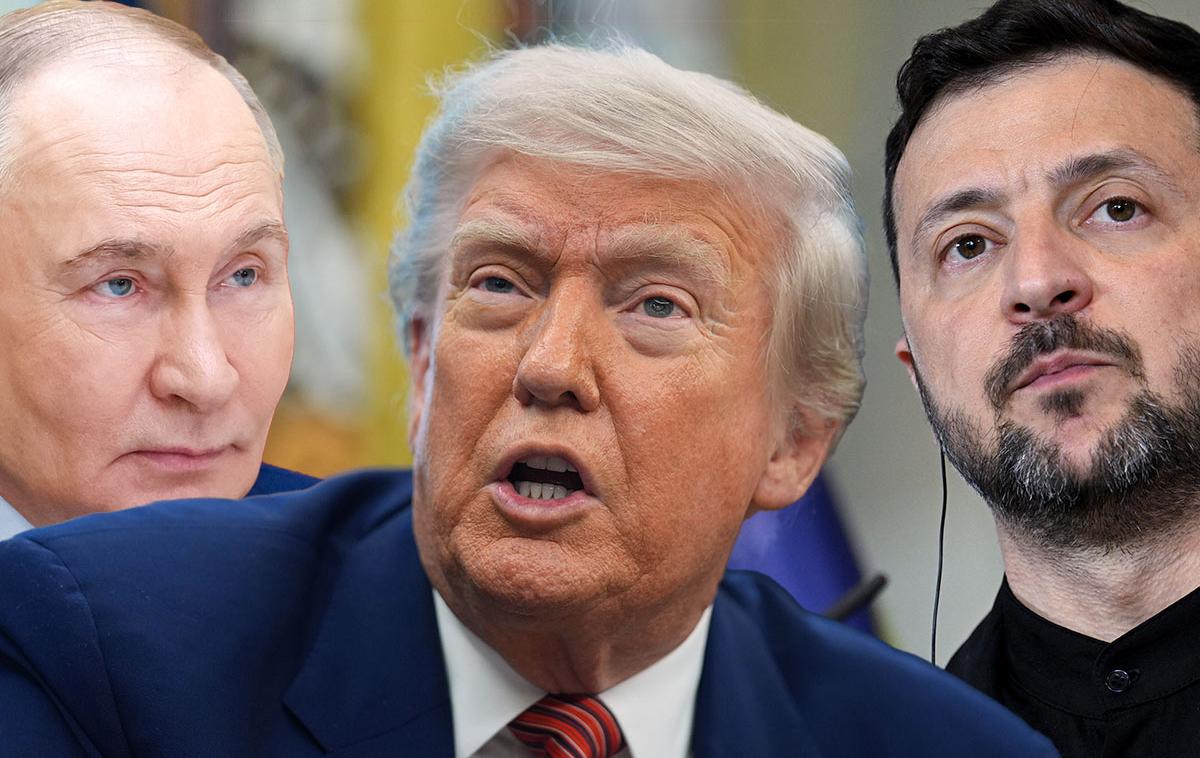 Putin. Trump. Zelenski. | Ukrajina je predlagala posel v vrednosti sto milijard dolarjev za nakup ameriškega orožja, katerega stroške bo krila Evropa. | Foto Guliverimage