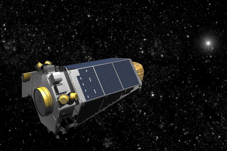 Takole je med delom videti vesoljski teleskop Kepler. Nasa ga je poimenovala po nemškem renesančnem astronomu Johannesu Keplerju, ki je med prvimi pravilno opisal gibanje planetov. | Foto: Reuters