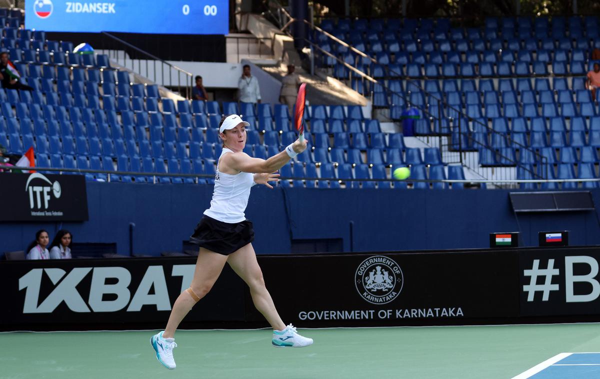Tamara Zidanšek | Vprašanje zmagovalk že po igrah posameznic rešili Tamara Zidanšek in Kaja Juvan. | Foto Tenis Slovenija