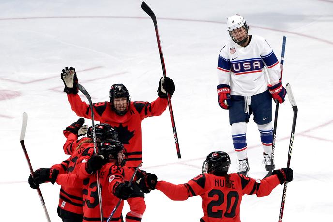 Kanada ZDA olimpijski hokejski turnir finale | Kanadčanke so v finalu s 3:2 premagale Američanke in petič postale olimpijske prvakinje. | Foto Guliverimage