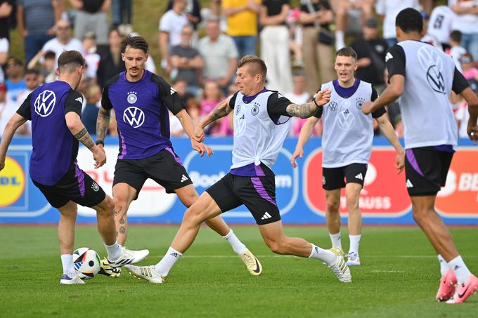 Na odprtem treningu nemške reprezentance. Nekaj utrinkov z zadnjih dveh treningov poglejte v zgornjem videoposnetku. | Foto: Guliverimage