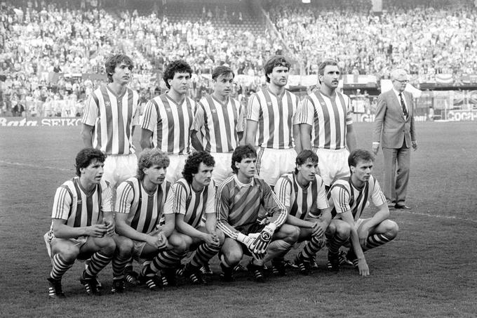 V dresu dunajskega Rapida pred finalno tekmo z Evertonom (na sredini v zgornji vrsti) leta 1985 v Rotterdamu. | Foto: Guliverimage/Vladimir Fedorenko