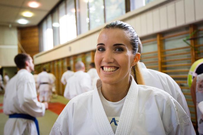 Tjaša Ristić Karate | Tjaša Ristić je na lanskem evropskem prvenstvu v Srbiji osvojila bron. To je bila sploh prva kolajna za slovenski karate na članskih prvenstvih. Letos je v Turčiji dosežek nadgradila s srebrno medaljo.  | Foto Žiga Zupan/Sportida