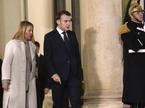 Emmanuel Macron in Giorgia Meloni
