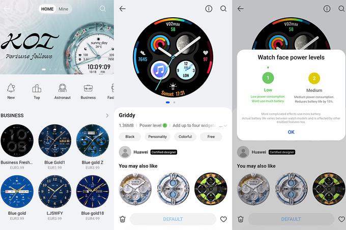 Izbira številčnic na pametni uri Huawei Watch GT 5 Pro prek aplikacije Huawei Zdravje | Foto: Gaja Hanuna