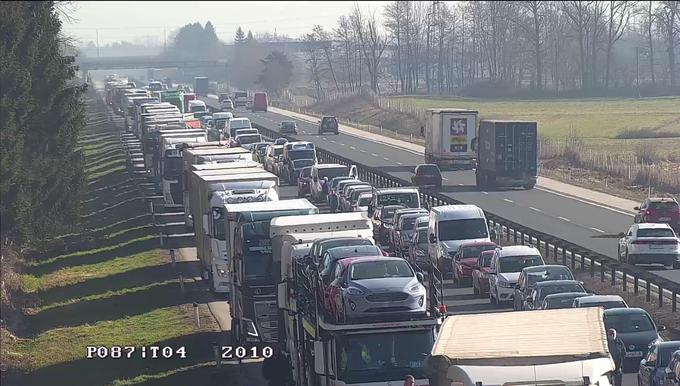 Nesreča primorska avtocesta | Foto: promet.si