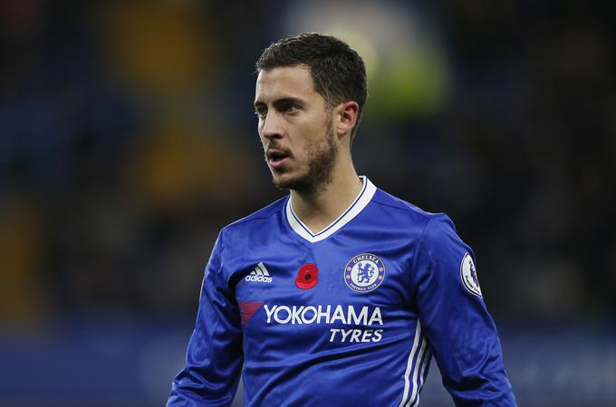 Belgijec Eden Hazard bo s Chelseajem prvi favorit za osvojitev lovorike.   | Foto: Reuters
