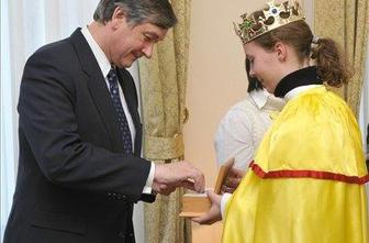 Predsednik Danilo Türk sprejel kolednike