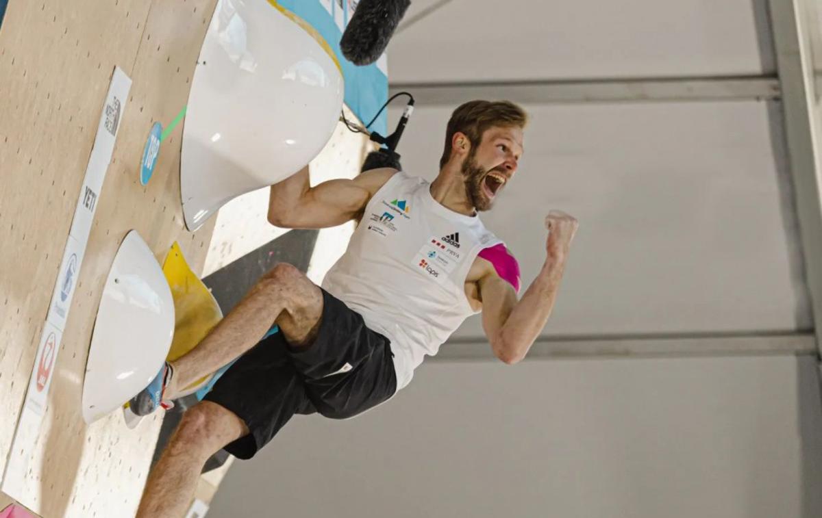 Anže Peharc | Slovenski plezalec Anže Peharc je na balvanski tekmi v Salt Lake Cityju osvojil odlično drugo mesto, kar je poleg brona na EP leta 2017 največji uspeh v njegovi karieri.    | Foto Vladek Zumr