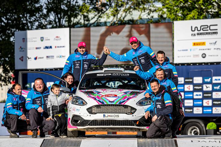 Prvič na cilju relija za SP tudi Boris Požeg in Jernej Korpar (ford fiesta rally3). | Foto: Uroš Modlic