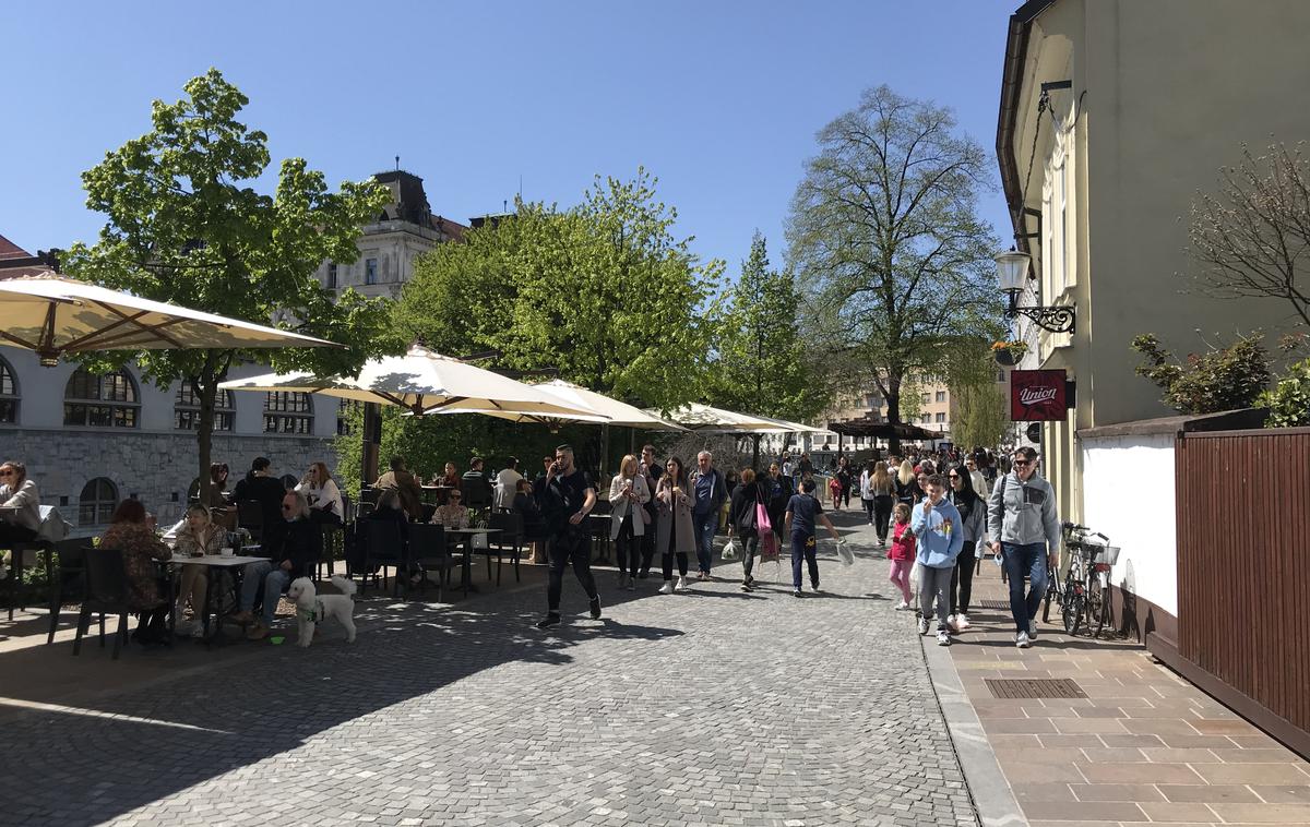 odprtje teras Ljubljana lokali bar terasa | Številke novih okužb so nekoliko narasle, višje je tudi število aktivnih primerov okužbe v državi.  | Foto Iztok Hočevar