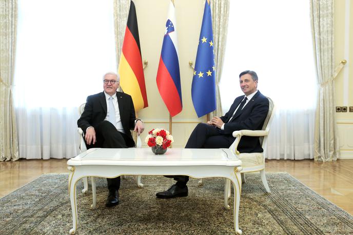 Predsednik Pahor | Predsednik Pahor je danes sprejel nemškega predsednika Frank-Walterja Steinmeierja. | Foto STA