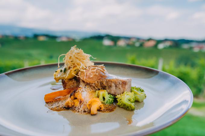 V Gostilni Grič navdušujejo krožniki izpod rok kuharskega mojstra Andreja Smogavca, kulinaričnemu doživetju pa doda piko na i prekrasni panoramski razgled. | Foto: 