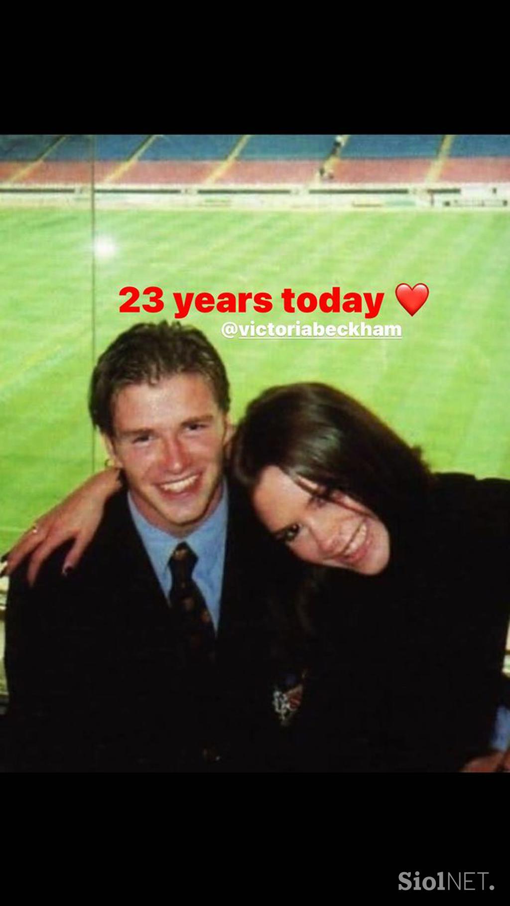 David in Victoria Beckham obletnica