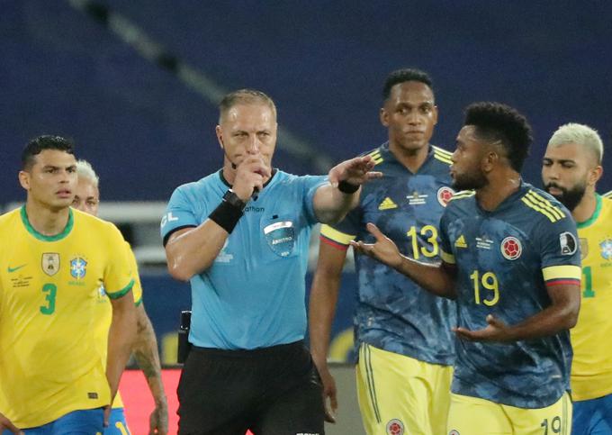 Protesti kolumbijskih nogometašev niso zalegli. | Foto: Reuters