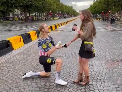 Quinn Simmons po koncu Toura poskrbel za prav poseben trenutek #video