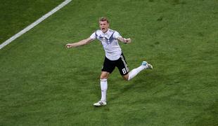Kroos v zadnjih sekundah rešil Nemčijo iz velikih težav