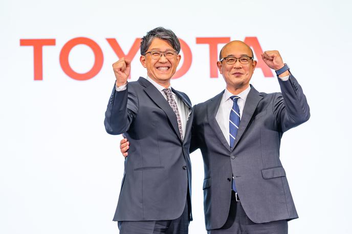 Toyota Kenta Kon | Koji Sato (levo) in novi izvršni direktor Toyote Kenta Kon | Foto Toyota