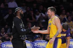 Luka Dončić čaral in navdušil na generalki, Lakersi po veliki drami brez zmage #video