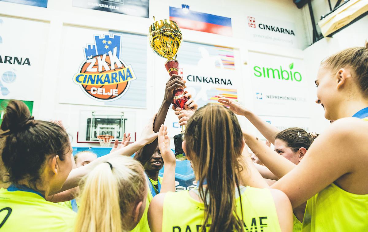Cinkarna Celje triglav ženska košarka | Košarkarice Cinkarne Celje so ubranile lanski pokalni naslov (na sliki). | Foto Grega Valančič/Sportida