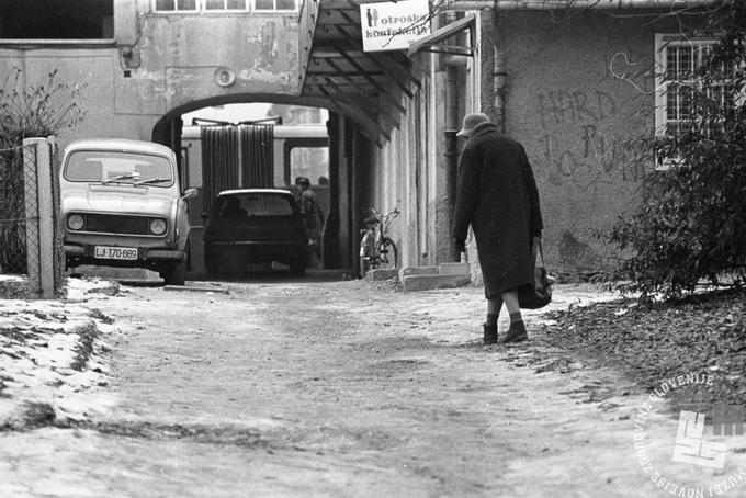 Knafljev prehod, 1980 (foto: Janez Pukšič, hrani MNZS). | Foto: 