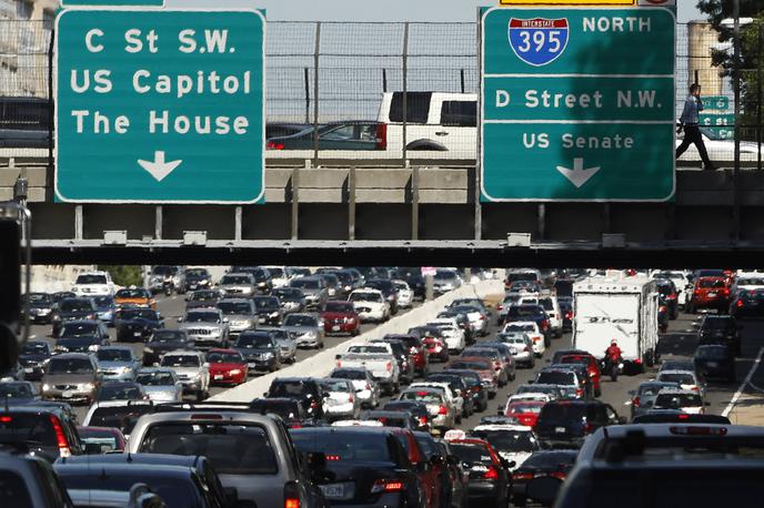 promet, zastoj, Washington | Promet je največji vir ogljičnih izpustov v ZDA. | Foto Reuters