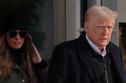 Trump in Melania znova na različnih bregovih