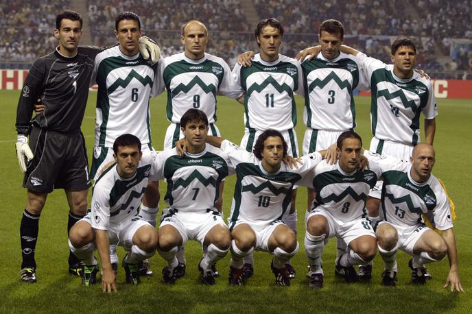 Slovenija Španija 2002 Katanec Zahović | Slovenija je prvo tekmo na SP 2002 odigrala 2. junija proti Španiji in izgubila z 1:3. | Foto Reuters