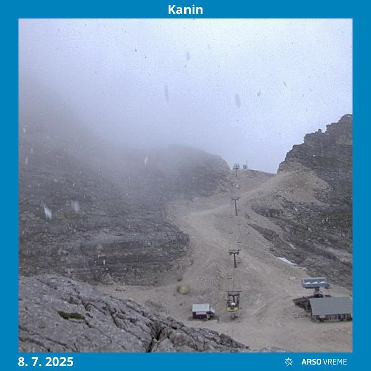 Sneg na Kaninu (8.7.2025) | Foto: Arso